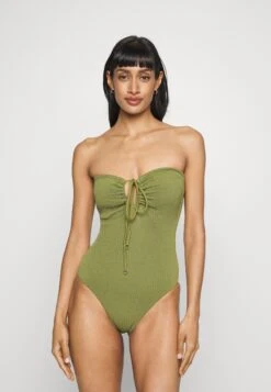 Seafolly Sea Dive Bandeau Maillot - Badpak - Khaki