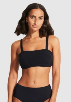 Seafolly Dd Big Cup Dive Bandeau Bra - Bikinitop - Black