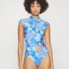 Seafolly Eden Zip Front One Piece - Badpak - Azure -Fashion Verkoop 374eacf1b80f47049dade95138198517