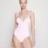 Seafolly Sorrento Stripe Wrap Front Maillot - Badpak - Parfait Pink -Fashion Verkoop 3aba24c5407243d5bb942afdec7e347d