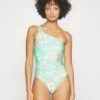 Seafolly Eden One Shoulder One Piece - Badpak - Mint