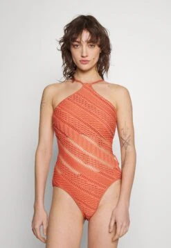 Seafolly Marrakesh High Neck One Piece - Badpak - Cinnamon