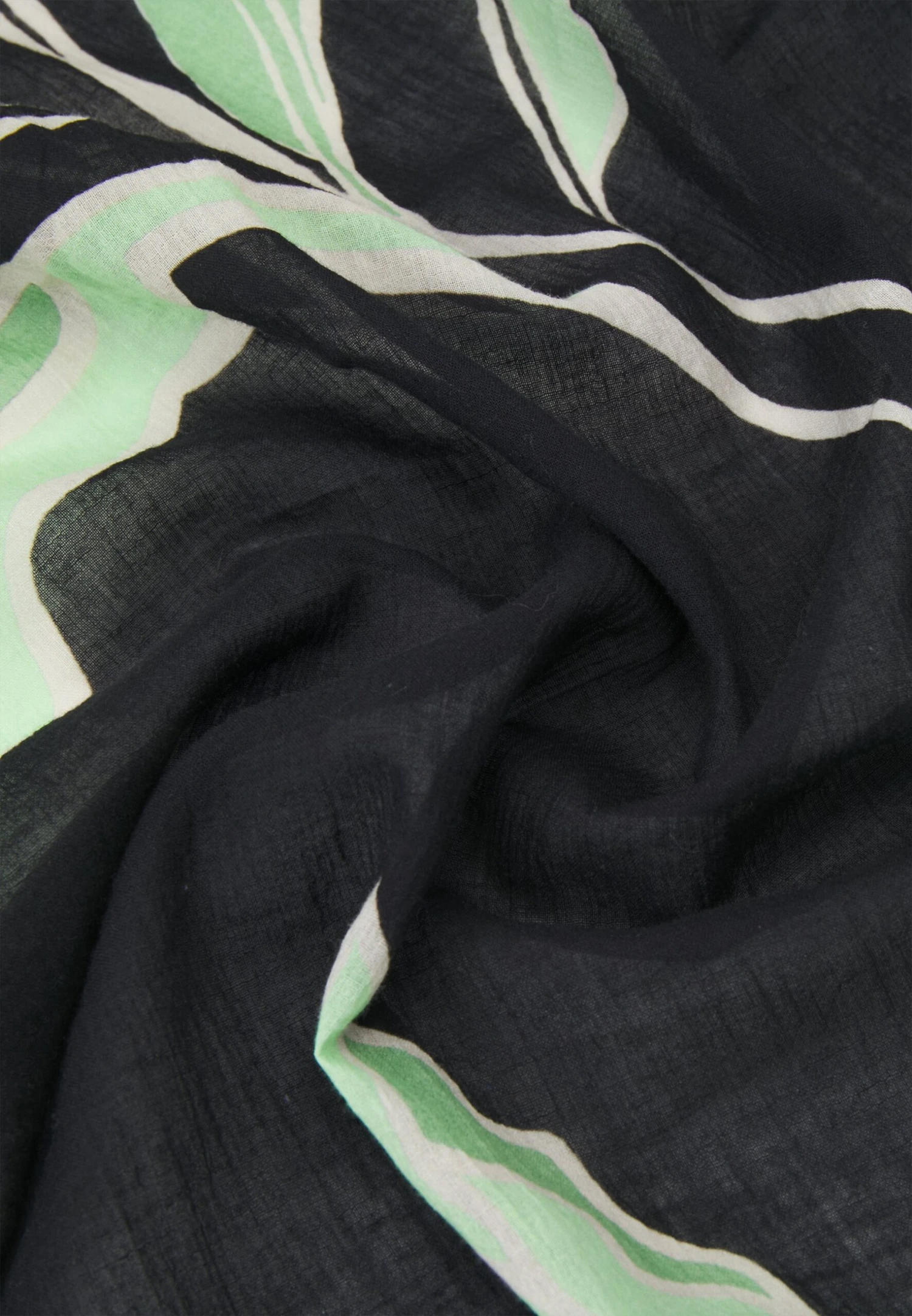 Seafolly Palm Paradise Pareo - Halsdoek - Black 4 Seafolly Palm Paradise Pareo - Halsdoek - Black - Afbeelding 2