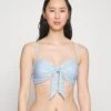 Seafolly Summer Crush Twist Tie Front Bandeau - Bikinitop - Powder Blue -Fashion Verkoop 491afd6ad70a4b519b867a9cdc388cb9