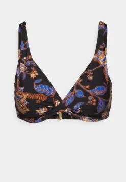 Seafolly Road Wrap Front Cup Bra - Bikinitop - Black