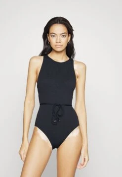 Seafolly Sea Dive High Neck Maillot - Badpak - Black