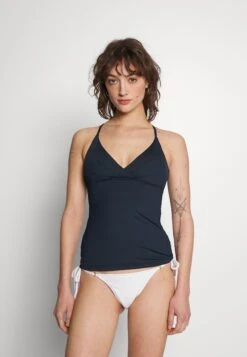 Seafolly Collective Wrap Front Singlet - Bikinitop - True Navy