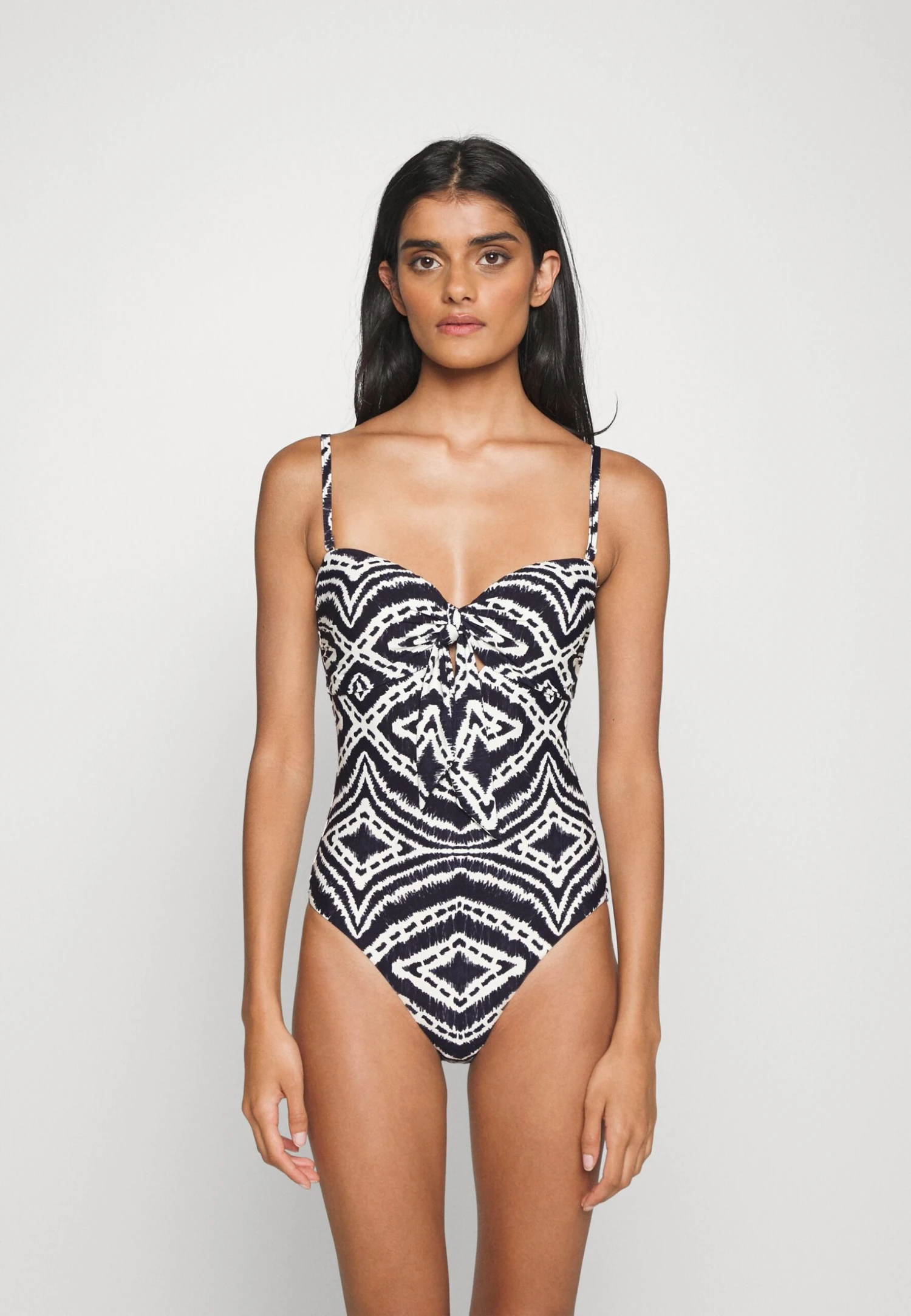 Seafolly Zanzibar Twist Tie Front One Piece - Badpak - Black 5 Seafolly Zanzibar Twist Tie Front One Piece - Badpak - Black - Afbeelding 3