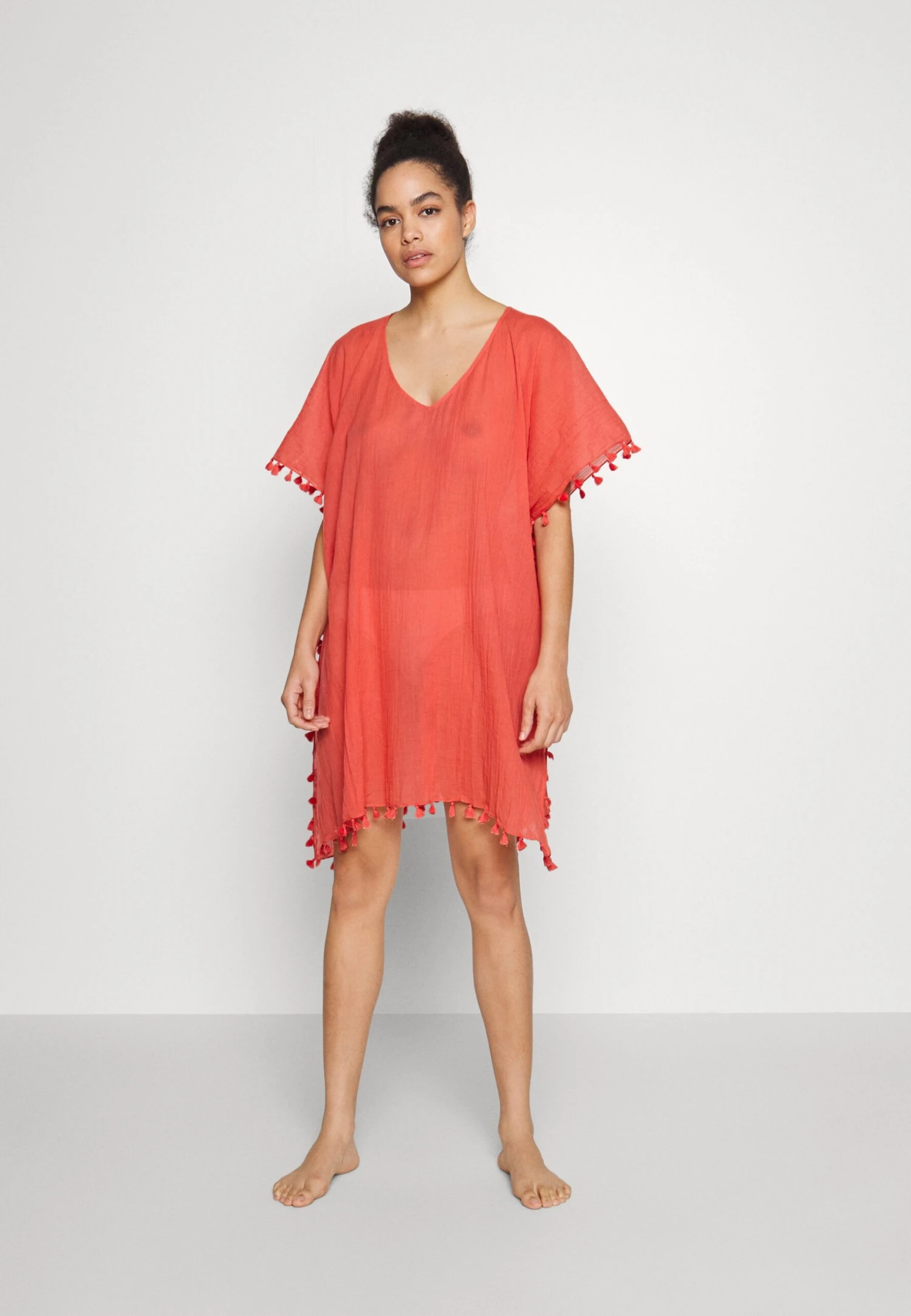 Seafolly Beach Edit Amnesia Kaftan - Strandaccessoire - Sun Kissed Coral 4 Seafolly Beach Edit Amnesia Kaftan - Strandaccessoire - Sun Kissed Coral - Afbeelding 2