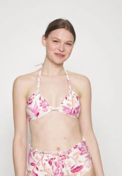 Seafolly Road Drawstring Halter Bralette - Bikinitop - Parfait Pink