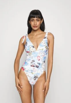 Seafolly Coast To Coast V Neck One Piece - Badpak - Powder Blue