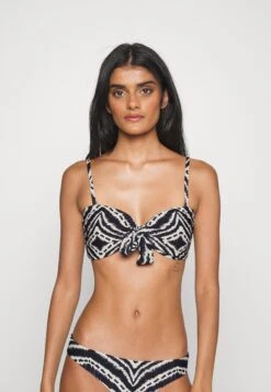 Seafolly Zanzibar Twist Tie Front Bandeau - Bikinitop - Black -Fashion Verkoop b52f9248d5dd4d0b9958f501749aefb5