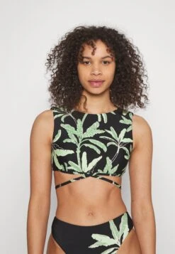 Seafolly Palm Paradise Crop - Bikinitop - Black