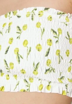 Seafolly Summer Crush Shirred Long Line Bandeau - Bikinitop - Off-White -Fashion Verkoop d409e814baf549c780a1abcc0718fe2a