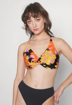 Seafolly Palm Springs Wrap Front Cup - Bikinitop - Black -Fashion Verkoop de6f238d70af41f1b6241bf68681a276