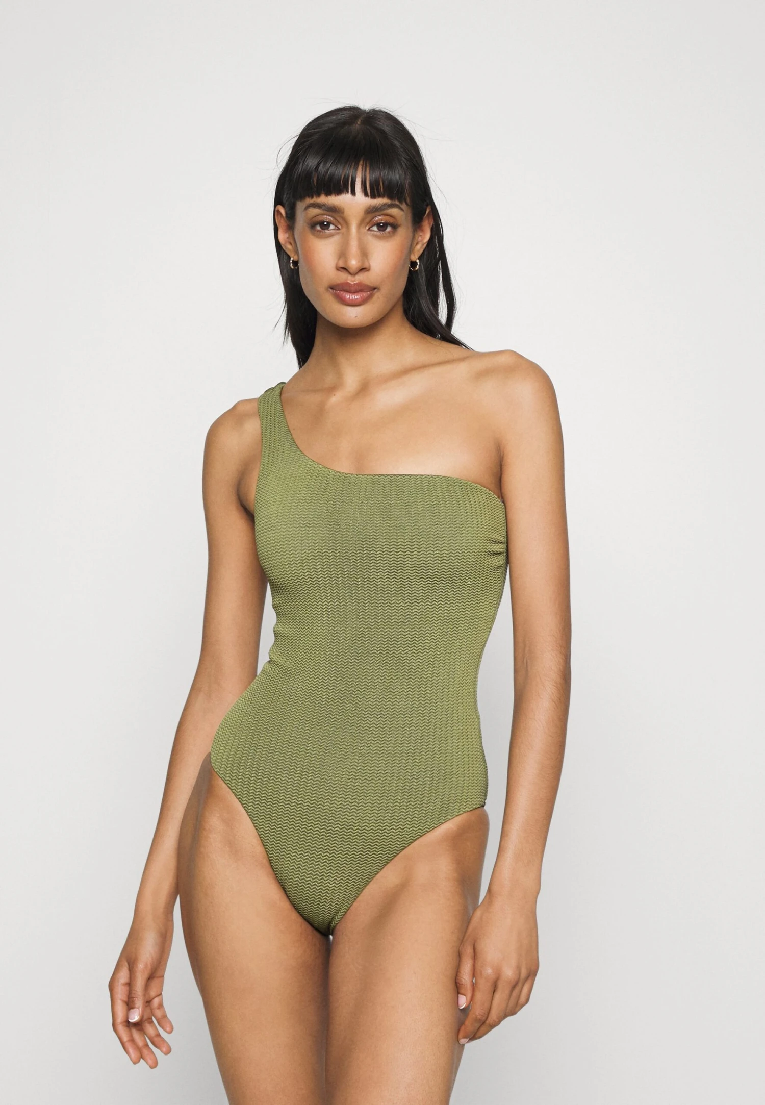 Seafolly Dive One Shoulder One Piece - Badpak - Khaki 3 Seafolly Dive One Shoulder One Piece - Badpak - Khaki